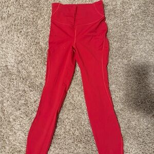 lululemon athletica Red Leggings